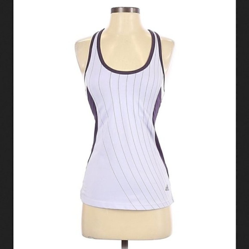 Adidas Tank Top S Activewear Shelf Bra Mesh Back Workout Running Athletic